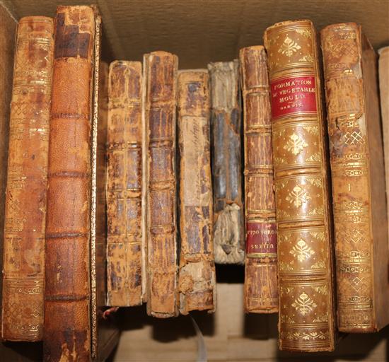 Various early books and vols, leather bound practical philosphy and other mixed books